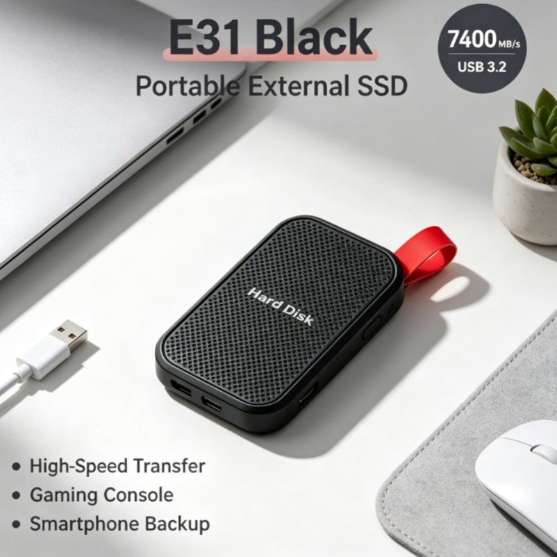 Gaming Console Brands - [Brand] E31 Portable External SSD High