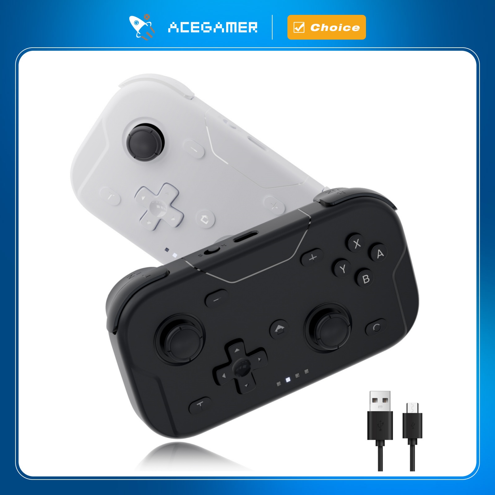 Gaming Console Bluetooth - AceGamer Pocket Game Controller Portable Hall