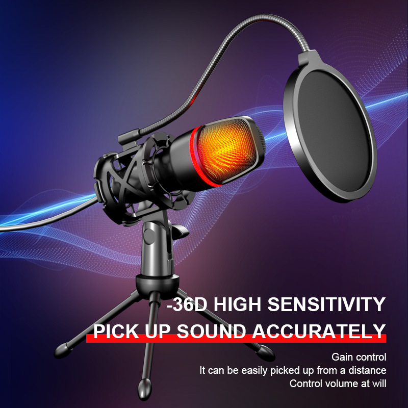 Gaming Console High Quality - Professional Gaming USB Cardioid Condenser Microphone