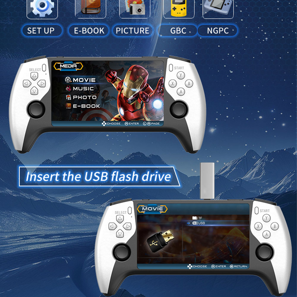 2026 New SF3500 5 Inch Handhel - Gaming Console Deals recension och pris