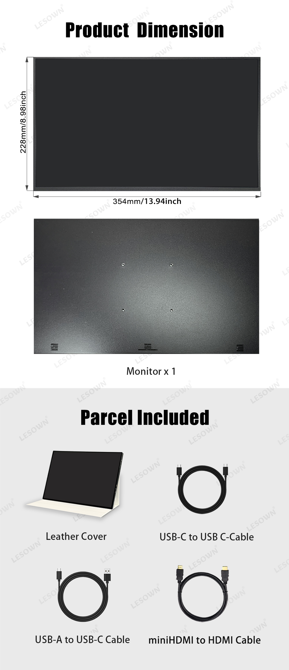 LESOWN High-Refresh 120Hz 16in - Gaming Console And Monitor recension och pris