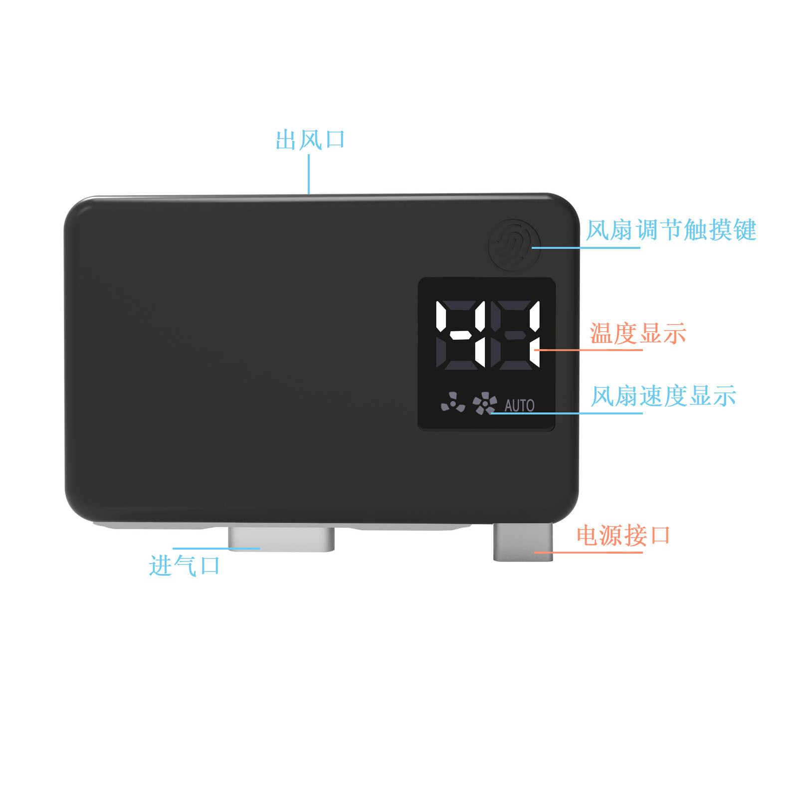 Switch 2 Smart Cooling Fan wit - Console Cooling Fan recension och pris