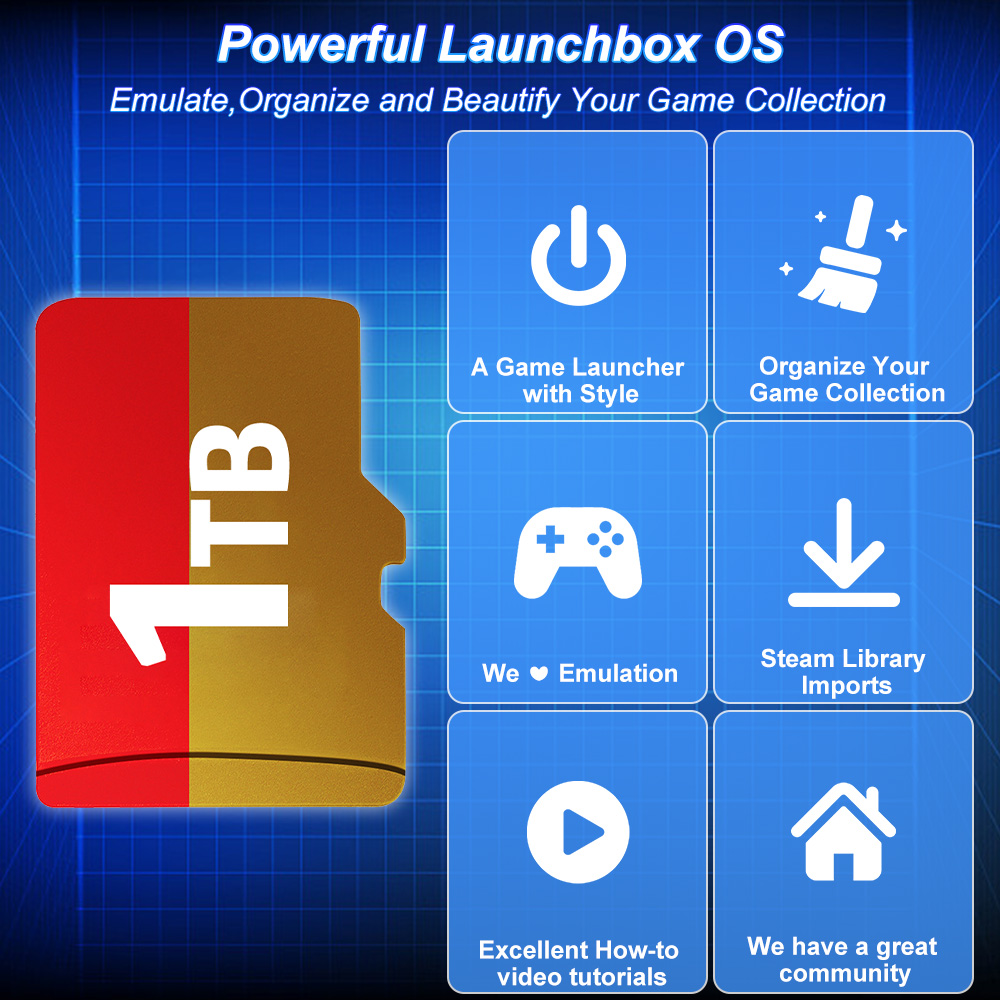 JMachen 1TB Game TF Card Built - Gaming Console Windows recension och pris