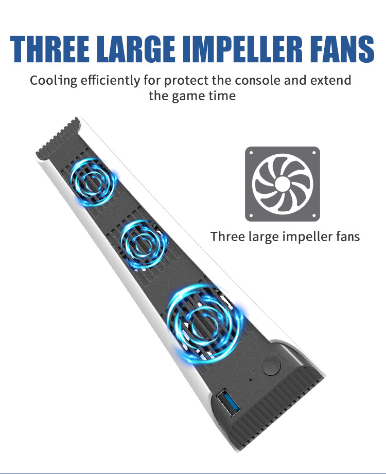 For PS5 Disc Edition Game Cons - Console Cooling Fan recension och pris