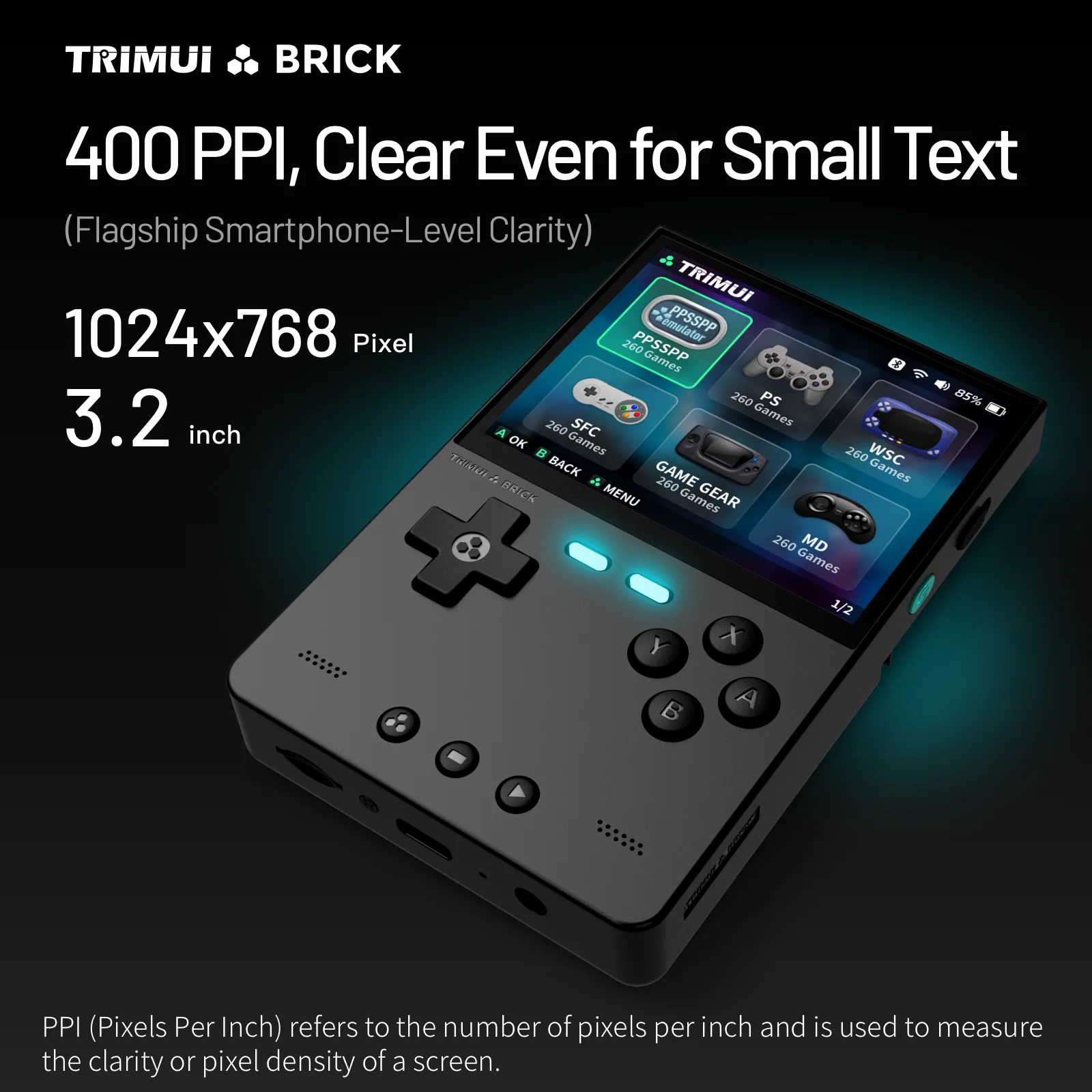 TRIMUI BRICK Handheld Game Con - Gaming Console Windows recension och pris